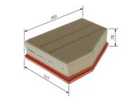 Wkład filtra powietrza, silnik - BOSCH F 026 400 544 — zdjęcie 2