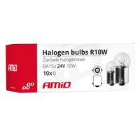 Żarówki halogenowe R10W BA15s 24V 10 szt. - AMIO AMI01004 — zdjęcie 3