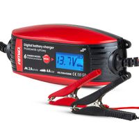 Prostownik cyfrowy ładowarka do akumulatora 6V 12V - 2A 4A - DVL DBC - AMIO AMI02088