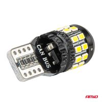 Żarówki LED CANBUS T10 W5W 27SMD 2016 White 12V 24V - AMIO 04258 — zdjęcie 3