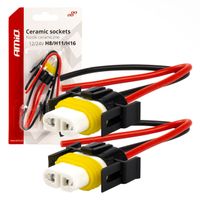 Gniazdo żarówki ceramiczne h8/h11/h16 - AMIO AMI03056