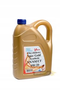Olej specol 0w-20 spec gold sn/sm 4l OLESPE101731