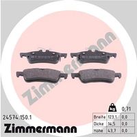 Klocki hamulcowe - ZIMMERMANN 24574.150.1 — zdjęcie 2