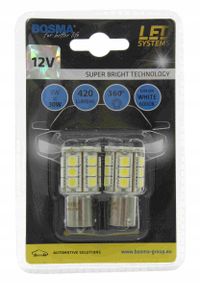 Led 12v ba15s 24xsmd biala - BOSMA LED3086