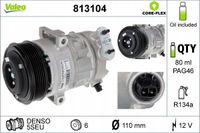Sprężarka klimatyzacji - VALEO 813104 — zdjęcie 2