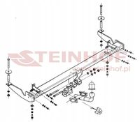 Hak holowniczy kula-A przykręcana - STEINHOF STEF-058 — zdjęcie 2