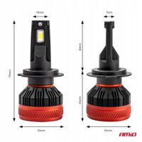 Żarówki samochodowe LED X3 Series Amio H AMI02980 — zdjęcie 3