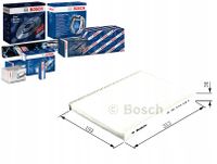 Filtr, wnętrze pojazdu - BOSCH 1 987 432 024