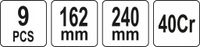 Zestaw haczykow z rekojescia 9 cz. - YATO YT-08426 — zdjęcie 3