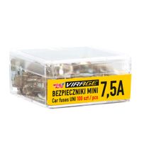 Bezpiecznik plaski mini 7,5a /100szt/ - VIRAGE AMT94-058 — zdjęcie 2