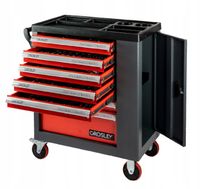Wozek warsztatowy 7 szuflad 257 narzedzi - GROSLEY GR49002