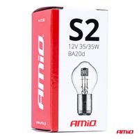 Żarówka halogenowa S2 12V 35/35W BA20d - AMIO AMI03368 — zdjęcie 4