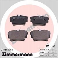 Klocki hamulcowe - ZIMMERMANN 23980.170.1