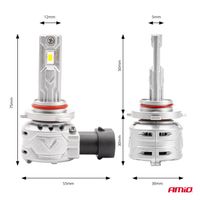 Żarówki samochodowe LED seria X2 HB4 9006 6500K Canbus - AMIO AMI02976 — zdjęcie 3