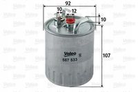 Filtr paliwa diesel przepływowy - VALEO 587533