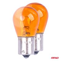 Żarówki halogenowe PY21W BAU15S 12V POMARAŃCZOWE 2szt. blister - AMIO AMI03352 — zdjęcie 2