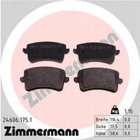 Klocki hamulcowe - ZIMMERMANN 24606.175.1 — zdjęcie 2