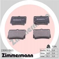 Klocki hamulcowe - ZIMMERMANN 23593.150.1 — zdjęcie 2