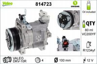 Sprężarka klimatyzacji - VALEO 814723 — zdjęcie 2