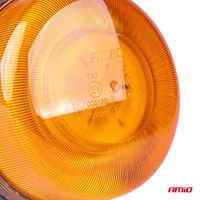 Lampa ostrzegawcza błyskowa kogut 36 LED magnes R65 R10 12V 24V W03m - AMIO AMI02295 — zdjęcie 2