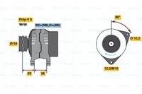 Alternator - BOSCH 0 986 047 280