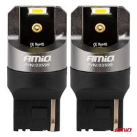 Żarówki LED FULL CANBUS W21W 2SMD 7440 WHITE - AMIO AMI03599 — zdjęcie 2