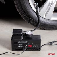 Kompresor samochodowy pompka 12V 230V AC - AMIO AMI02188 — zdjęcie 4