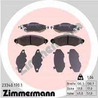 Klocki hamulcowe - ZIMMERMANN 23340.170.1 — zdjęcie 2