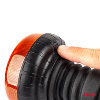 Lampa ostrzegawcza błyskowa mini kogut 18 LED flex R65 R10 12V 24V W21pl - AMIO AMI02921 — zdjęcie 4