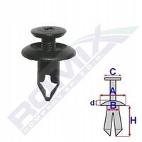 Kolek rozporowy          10szt mitsubishi - ROMIX C60434 — zdjęcie 2