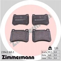 Klocki hamulcowe - ZIMMERMANN 23945.165.1 — zdjęcie 2