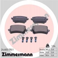 Klocki hamulcowe - ZIMMERMANN 24483.170.1