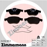 Klocki hamulcowe - ZIMMERMANN 24536.180.2 — zdjęcie 2