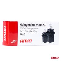 Żarówki halogenowe T5 B8.5D 12V BAX1.2W 10szt. - AMIO AMI03371 — zdjęcie 4