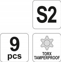 Zestaw Kluczy TORX 9szt. - YATO YATYT-0563 — zdjęcie 4
