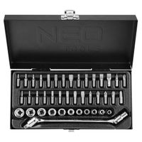 Klucze nasadowe 1/4 zestaw 41szt - NEO TPX08-603