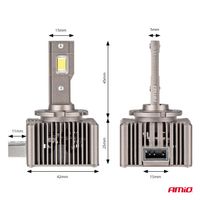 Żarówki żarniki LED seria XD D1S D1R 6500K Canbus - AMIO AMI03310 — zdjęcie 3