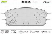 Klocki hamulcowe First - VALEO 301055 — zdjęcie 2