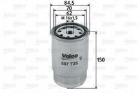 Filtr paliwa diesel puszkowy - VALEO 587725 — zdjęcie 2
