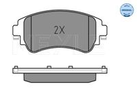 Klocki hamulcowe. citroen p. c4 1,2-1,6 09- - MEYLE 025 252 2018