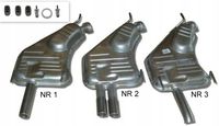 Tłumik końcowy opel vectra b 1.6i-2.0i kat - Tłumiki POLMOSTROW 17.280