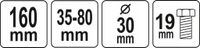 Duży Ściągacz do Sworzni Kulistych - YATO YATYT-06123 — zdjęcie 2