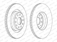Tarcza hamulcowa - FERODO DDF1503C