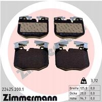 Klocki hamulcowe - ZIMMERMANN 22425.200.1 — zdjęcie 2