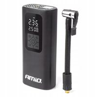 Kompresor samochodowy powerbank led usb- - AMIO 04377
