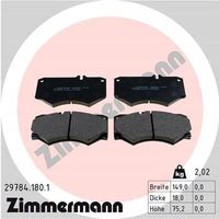 Klocki hamulcowe - ZIMMERMANN 29784.180.1 — zdjęcie 2
