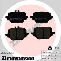 Klocki hamulcowe - ZIMMERMANN 26374.165.1 — zdjęcie 2