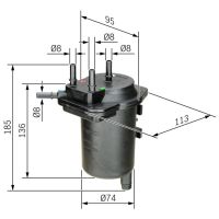 Filtr przewodu paliwowego - BOSCH 0 450 907 013 — zdjęcie 2