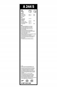 Pióro wycieraczki Aerotwin, komplet - BOSCH 3 397 014 244 — zdjęcie 5