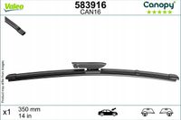 Pióro Wycieraczki 350 Canopy - VALEO 583916 — zdjęcie 2